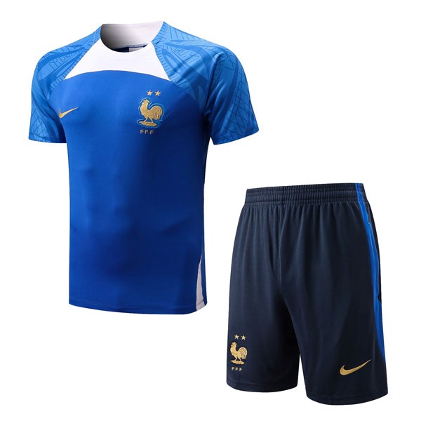 Camiseta Entrenamiento Francia Conjunto Completo 2022/2023 Azul 2
